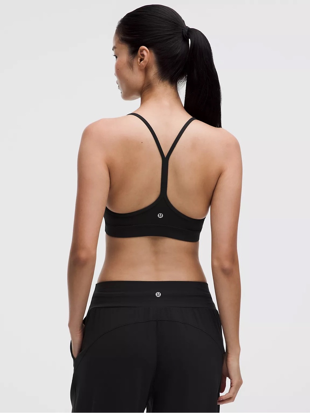 Lululemon Flow Y Bra Nulu Light Support, A–C Cups Black Size 6
